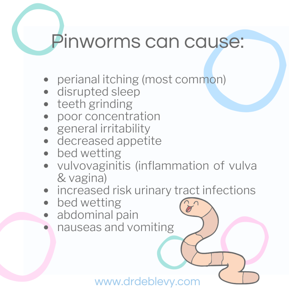 pin worms rash