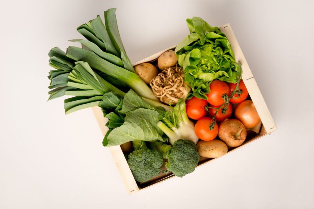 Fresh organic vegetables